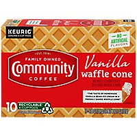 Community Vanilla Waffle Cone Medium Roast Single Serve Coffee - 10 CT - Image 1