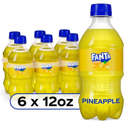 Fanta Soda Pineapple Pack In Bottles - 6-12 Fl. Oz. - Image 1