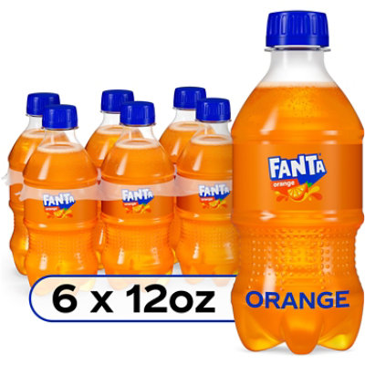 Fanta Soda Orange Pack In Bottles - 6-12 Fl. Oz. - Image 1