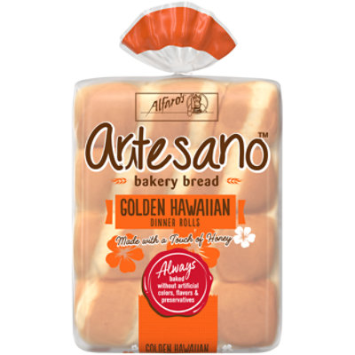 Alfaro's Artesano Honey Hawaiian Dinner Rolls - 12 Count