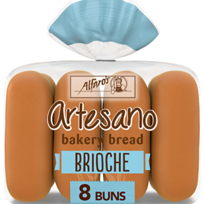 Alfaro's Artesano Brioche Hot Dog Buns - 13.5 Oz - Image 1