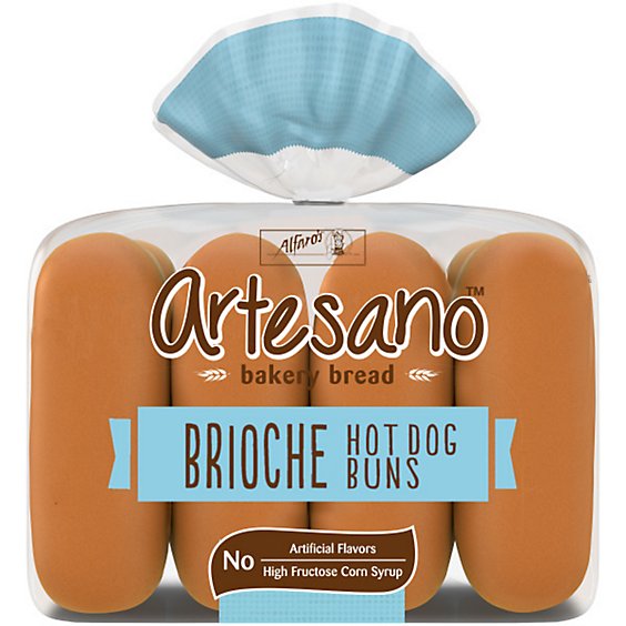 Alfaro's Artesano Brioche Hot Dog Buns - 13.5 Oz