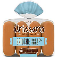 Alfaro's Artesano Brioche Hot Dog Buns - 13.5 Oz - Image 1