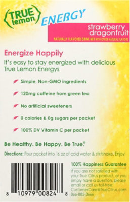 True Lemon Energy Strawberry Dragonfruit Sticks - 6 CT - Image 5