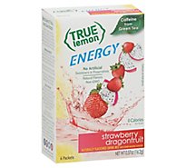 True Lemon Energy Strawberry Dragonfruit Sticks - 6 CT