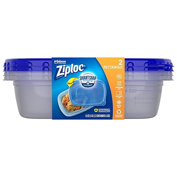 Ziploc Smart Snap Seal S/Bowl Containers and Lids - 5 CT, Shop