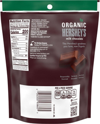 Hersheys Organic Milk Chocolate - 4.2 OZ - Image 6
