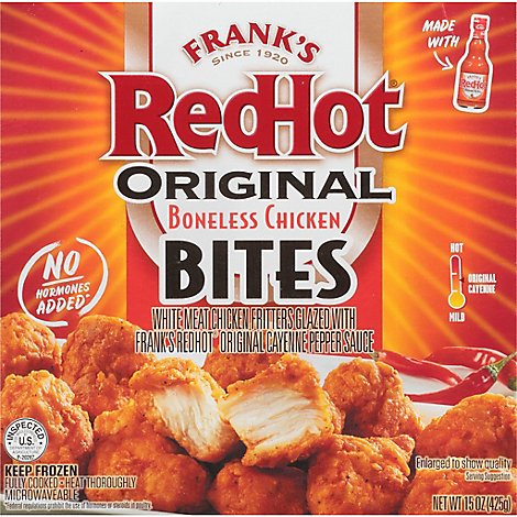 Frank's RedHot Original Boneless Chicken Bites - 15 Oz