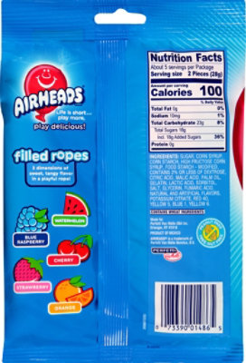 Airheads Filled Ropes 5oz Peg Assorted Flavors - 5 OZ - Image 6