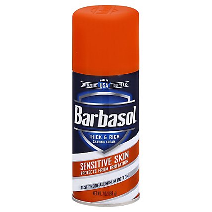Barbasol Sensitive Skin Shaving Cream - 7 OZ - Image 3
