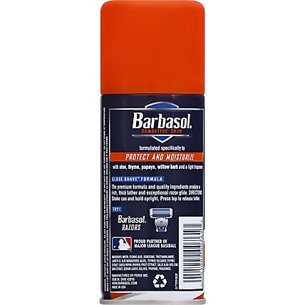 Barbasol Sensitive Skin Shaving Cream - 7 OZ - Image 5