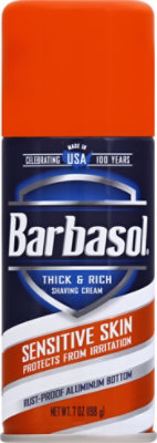 Barbasol Sensitive Skin Shaving Cream - 7 OZ - Image 2