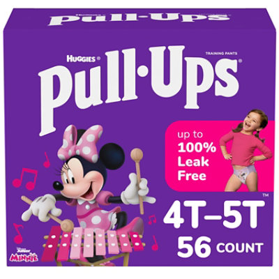 Pull Ups Girls Size 6 4T To 5T Potty Training Pants - 56 Count