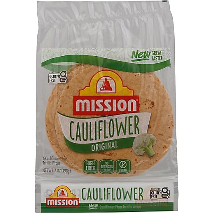 Mission Gluten Free Cauliflower Flour Tortillas 6 Count - 7 OZ - Image 2