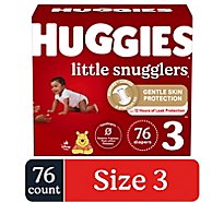 Huggies Little Snugglers Size 3 Baby Diapers - 76 Count