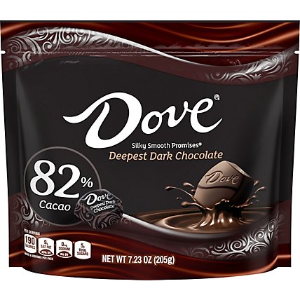 Dove Promises 82% Cacao Deepest Dark Chocolate Candy - 7.23 Oz - Image 2