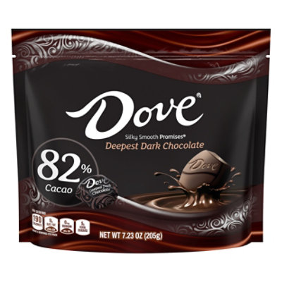  Dove Promises Dark Chocolate 82% Cocoa Stand Up Pouch - 7.23 OZ 