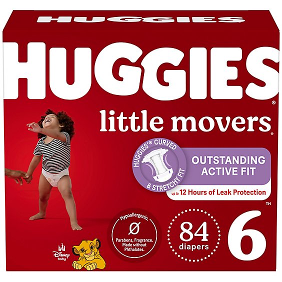 Huggies Little Movers Diapers Size 6 - 84 Count
