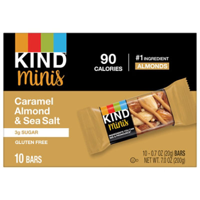 Kind Minis Caramel Almond & Sea Salt - 10-.7 OZ