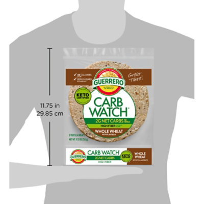 Guerrero Nutri-ricas Carb Watch Whole Wheat Tortillas 8 Count - 9.33 OZ - Image 5