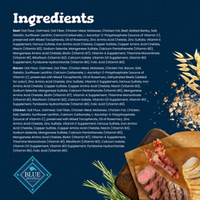 Blue Buffalo Bones Small Natural Dog Assorted Flavors Crunchy Dog Biscuits Bag - 16 Oz - Image 5