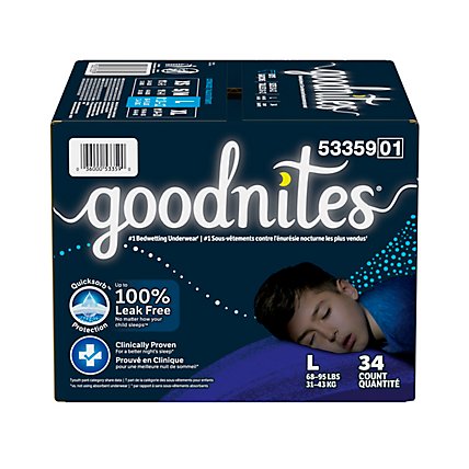 Goodnites Nighttime Bedwetting Underwear for Boys - 34 Count - Image 9