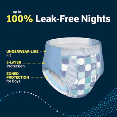 Goodnites Boys' Nighttime Bedwetting Underwear Size Large (68-95 lbs) - 34 Count - Image 3