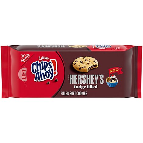 Chips Ahoy! Chewy Hersheys Fudge Filled Chocolate Chip Cookies - 9.6 Oz