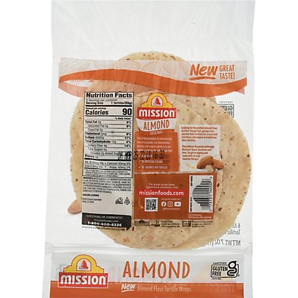 Mission Gluten Free Almond Flour Tortillas 6 Count - 7 OZ - Image 6