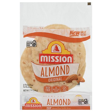 Mission Gluten Free Almond Flour Tortillas 6 Count - 7 OZ
