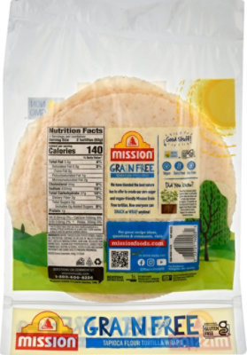 Mission Grain Free Tortilla Wraps 8 Count - 7.33 OZ - Image 6