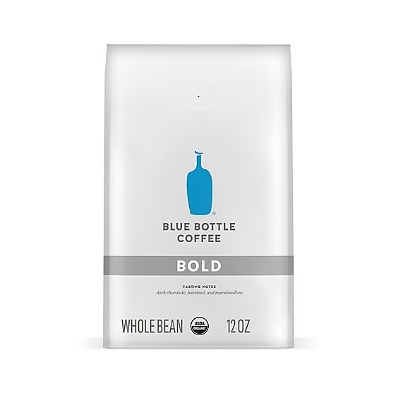 Blue Bottle Organic Bold Dark Roast Whole Bean Coffee Bag - 12 Oz