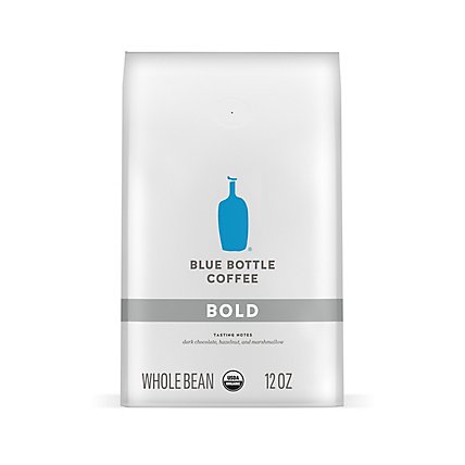Blue Bottle Organic Bold Dark Roast Whole Bean Coffee Bag - 12 Oz - Image 1