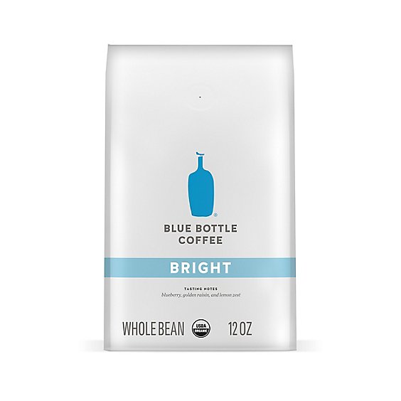 Blue Bottle Organic Bright Light Roast Whole Bean Coffee Bag - 12 Oz