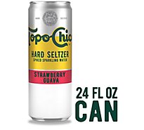 Topo Chico Hard Seltzer Strawberry Guava In Cans - 24 FZ