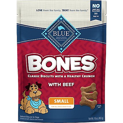Blue Buffalo Small Beef Dog Biscuits - 16 OZ - Image 2
