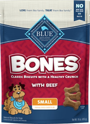 Blue Buffalo Small Beef Dog Biscuits - 16 OZ - Image 2
