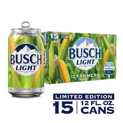 Busch Light Beer Cans - 15-12 Fl. Oz. - Image 1