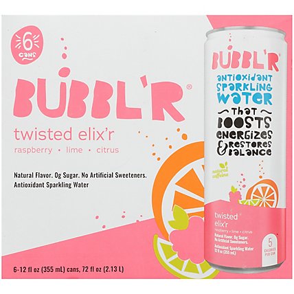 BUBBL'R Antioxidant Sparkling Water Twisted Elix'r - 6-12 Fl Oz - Image 3