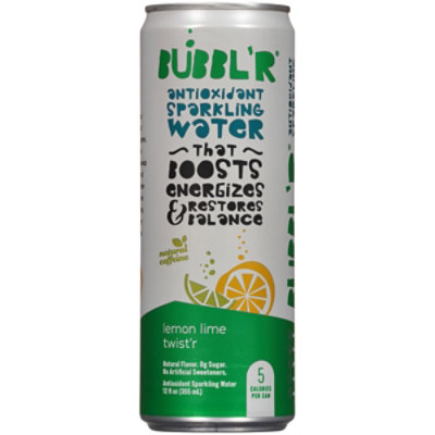 BUBBL'R Antioxidant Sparkling Water Lemon Lime Twist'r - 12 Fl Oz - Image 3