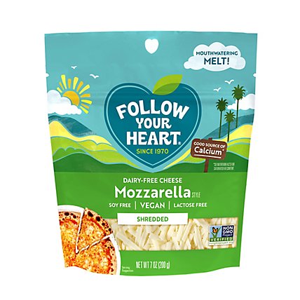 Follow Your Heart Dairy-Free Finely Shredded MOzzarella - 7 Oz - Image 1