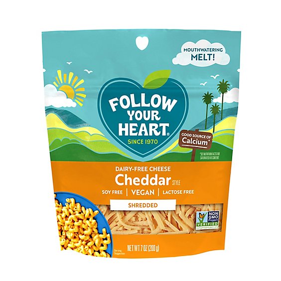 Follow Your Heart Dairy-Free Finely Shredded Cheddar - 7 Oz