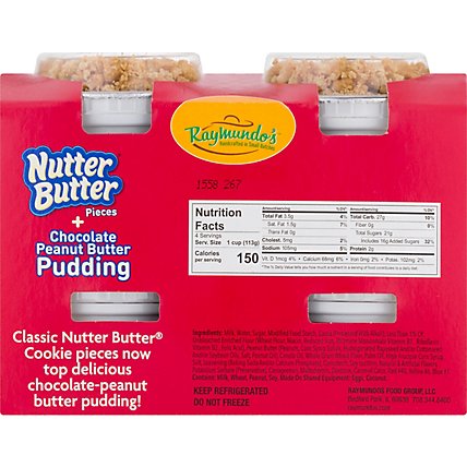 4/4oz Chocolate Peanut Butter Pudding With Nutter Butter Cookie Crumbles - 15.2 OZ - Image 5