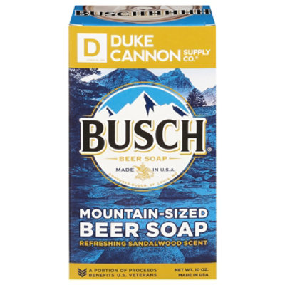 Duke Cannon Beer Soap Busch Sandalwood - 10OZ - Image 3