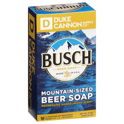 Duke Cannon Beer Soap Busch Sandalwood - 10OZ - Image 1