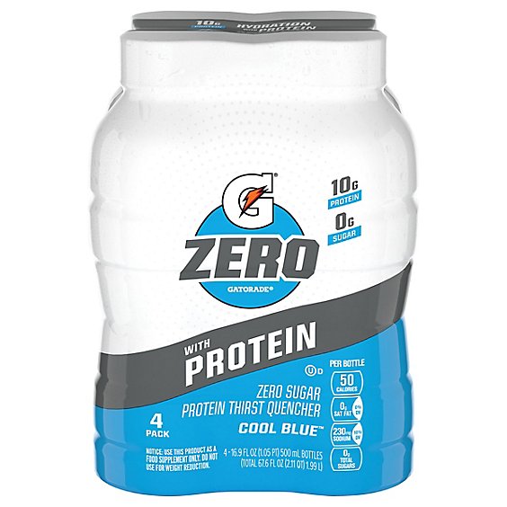 Gatorade Zero Protein Cool Blue - 4-16.9 FZ