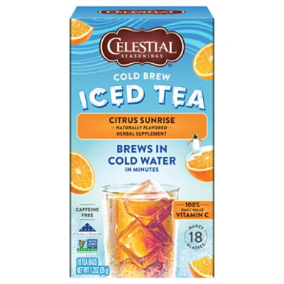 Celestial Seasonings Tea Cld Brw Citrus - 18 BG - Image 3