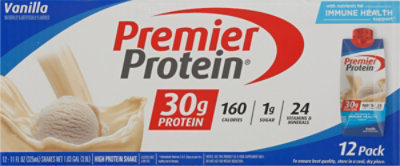 Premier Protein Shake Vanilla Value Pack - 12-11 FZ - Image 1