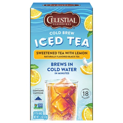 Celestial Seasonings Tea Cld Brw Sweet Lemon - 18 BG - Image 1