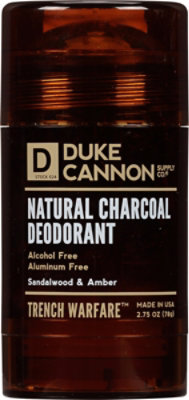 Duke Cannon  Antiperspirant Deodorant Charcoal Sandlewood - 275OZ - Image 2